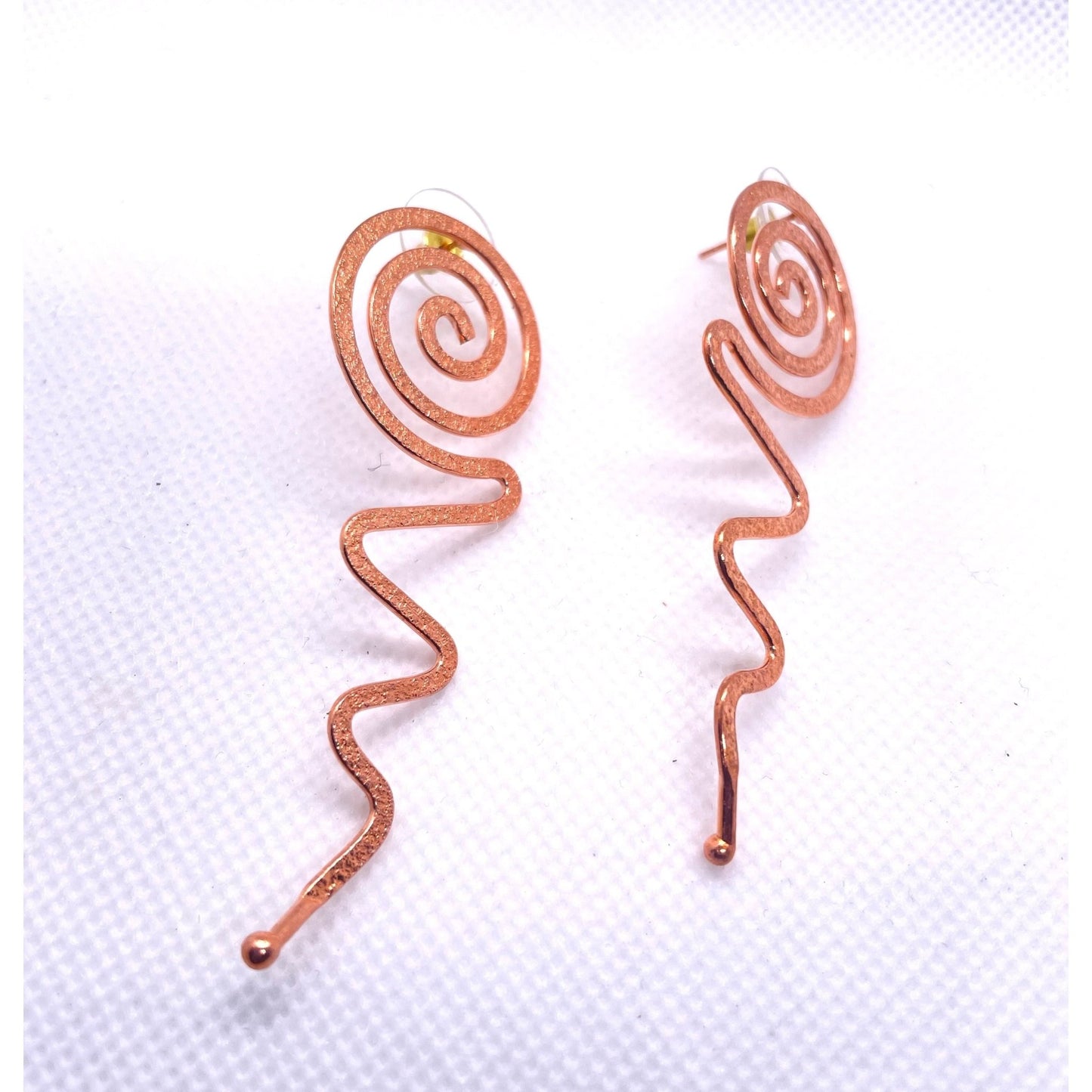 Copper Swirl Earrings - Organicmansion.com