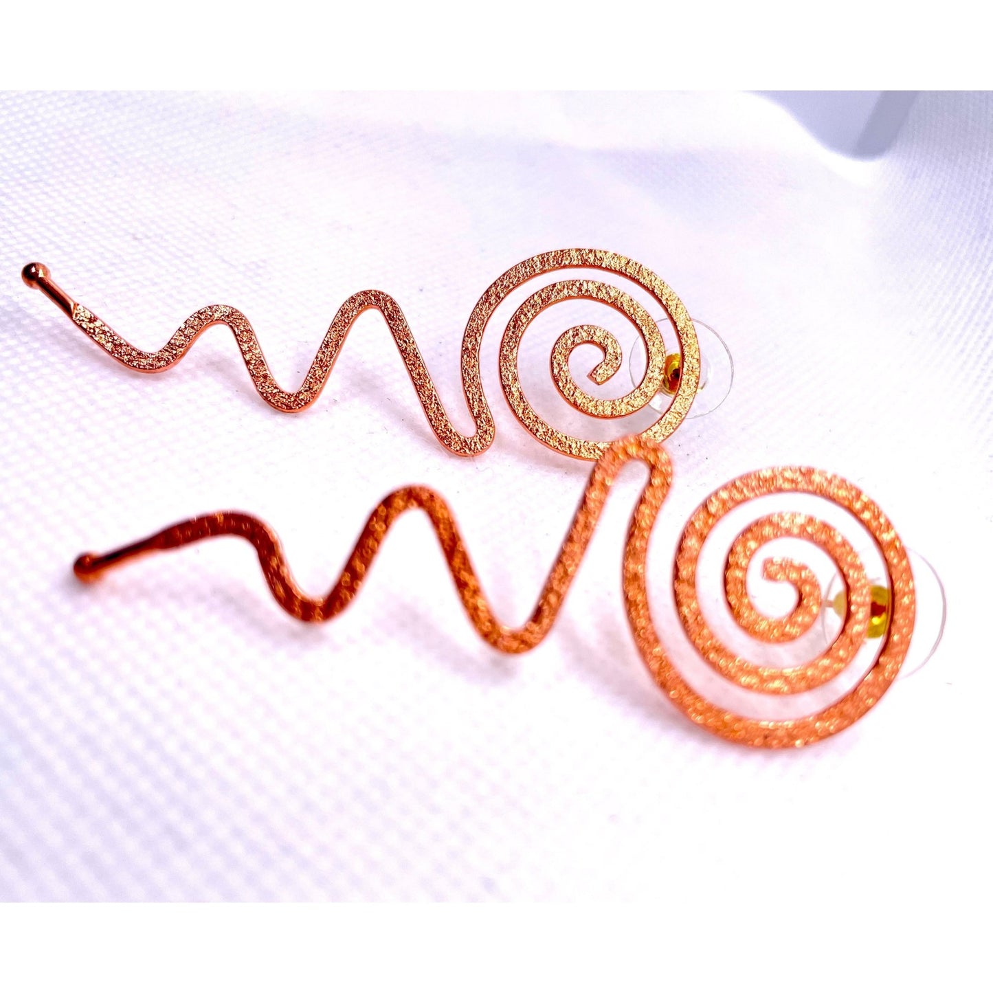 Copper Swirl Earrings - Organicmansion.com