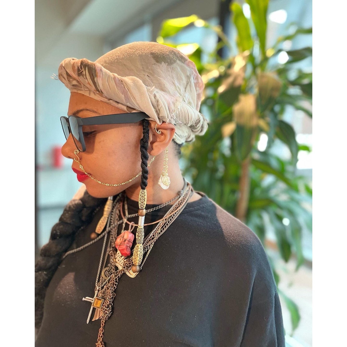 Divine Insight (Apophyllite) Earcuff/ NoseCuff - Organicmansion.com