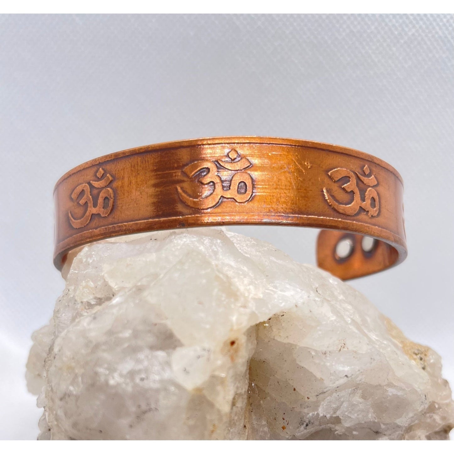 Om Copper Bangle - Organicmansion.com
