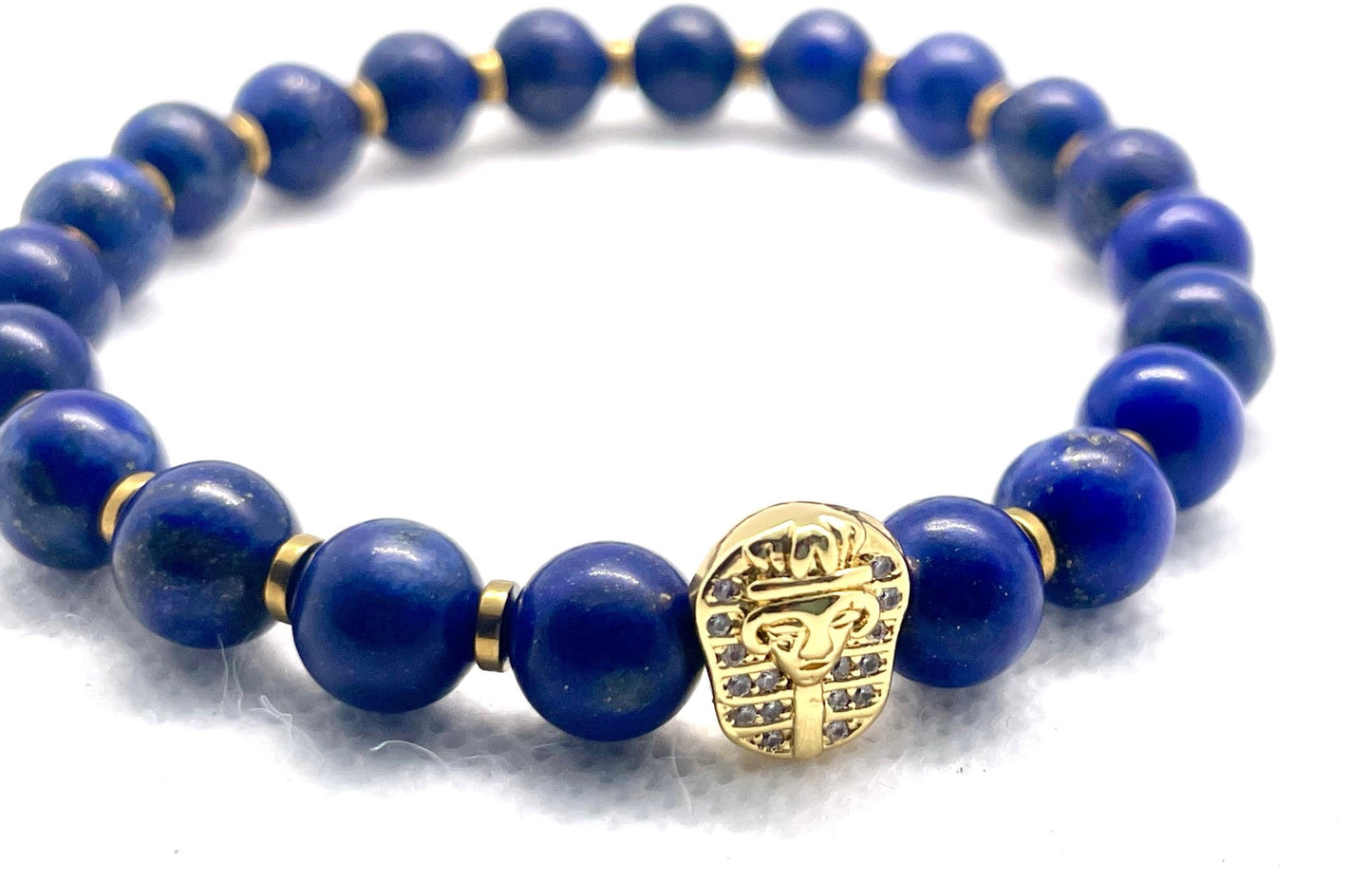 "Pharaoh's Legacy: Lapis Lazuli Bracelet - Vision of Power - Organicmansion.com