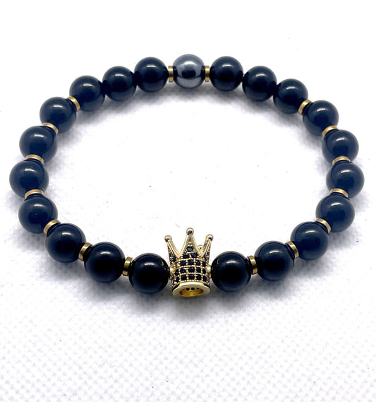 Black Majesty: Onyx Brilliance Bracelet" - Organicmansion.com