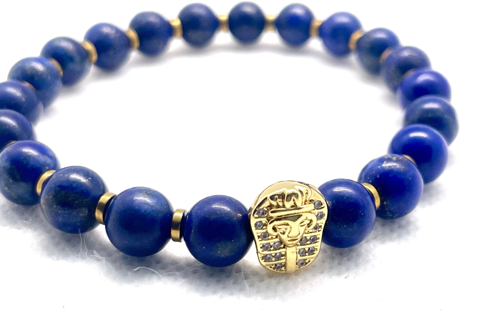 "Pharaoh's Legacy: Lapis Lazuli Bracelet - Vision of Power - Organicmansion.com
