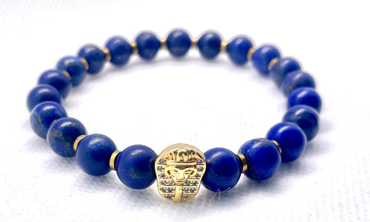 "Pharaoh's Legacy: Lapis Lazuli Bracelet - Vision of Power - Organicmansion.com